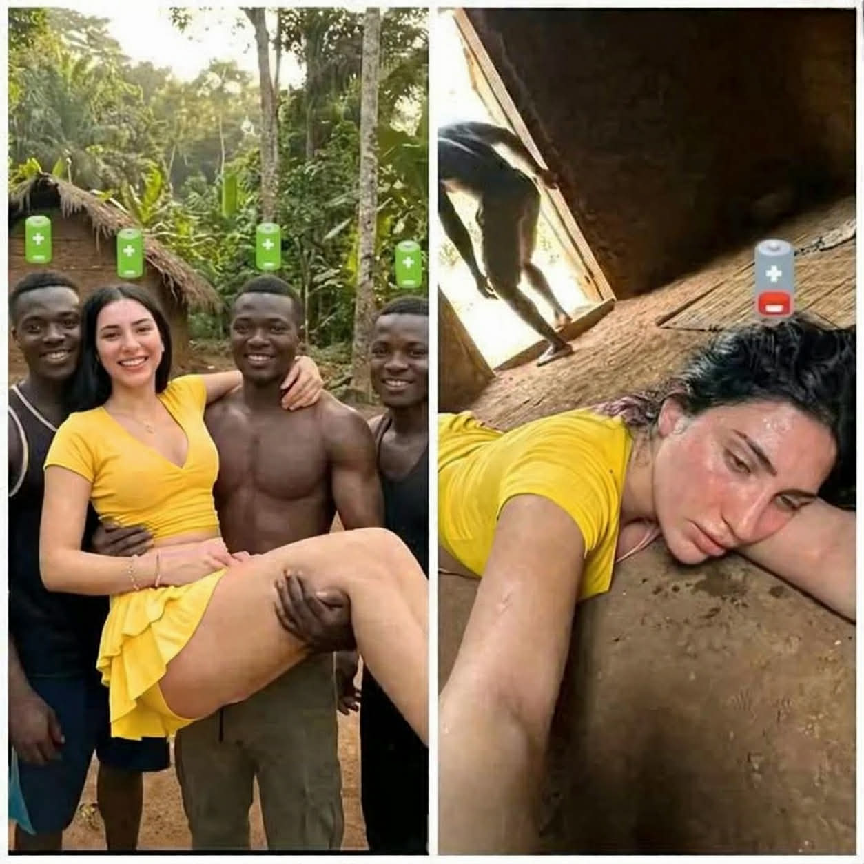 Joven was hospitalized after being penetra