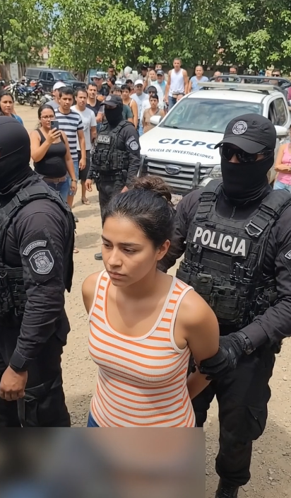 This woman was caught having